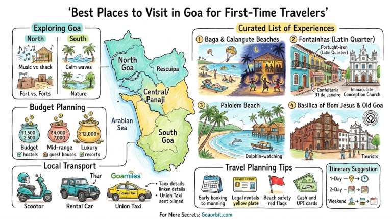 Best Places to Visit in Goa for First-Time Travelers – Goa Orbit